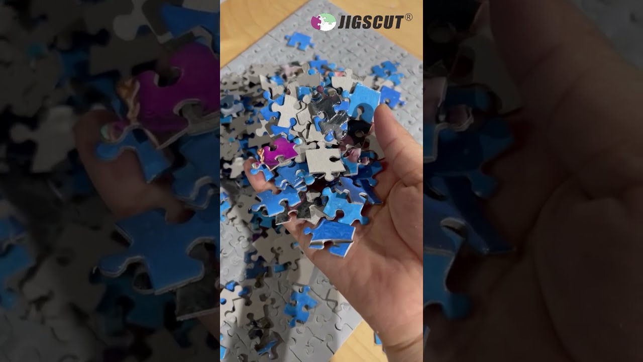 Jackie make puzzle by jigscut Rollr style puzzle cutting machine
