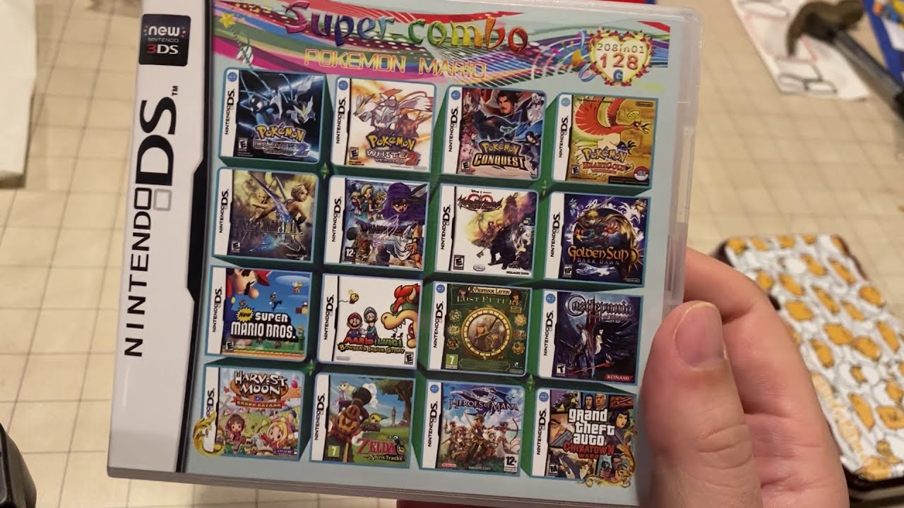 208 in 1 Nintendo DS multi-cart review.