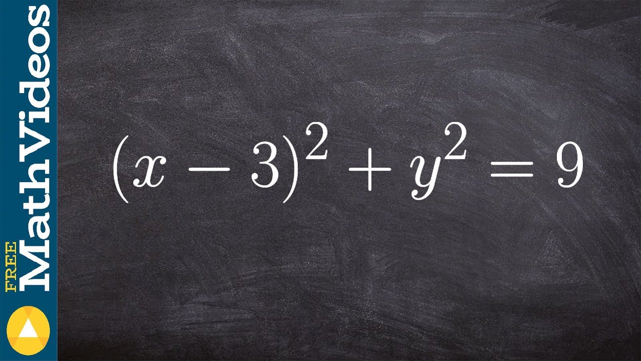 Converting the equation of a circle to polar form
