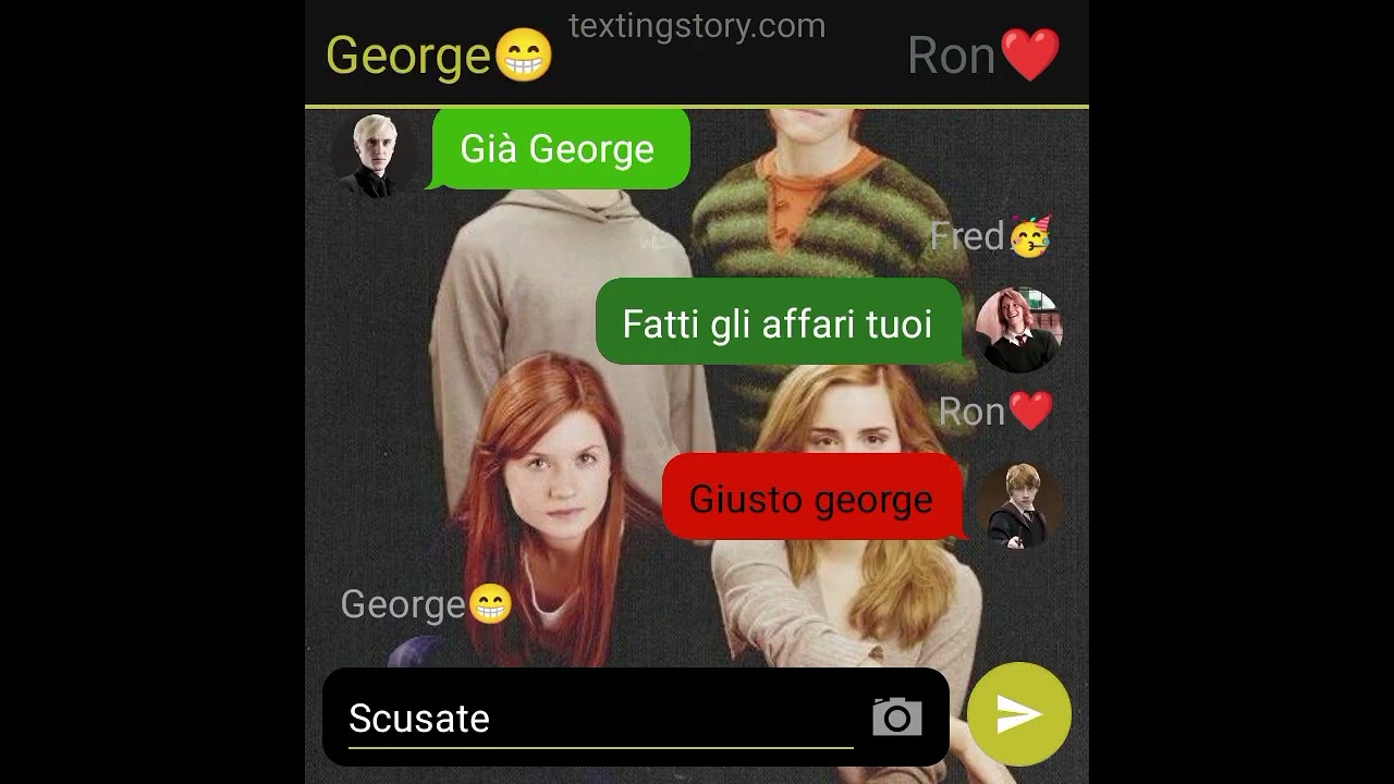 Chat Di gruppo di Harry Potter///Parte 1❤️👇🏻👇🏻