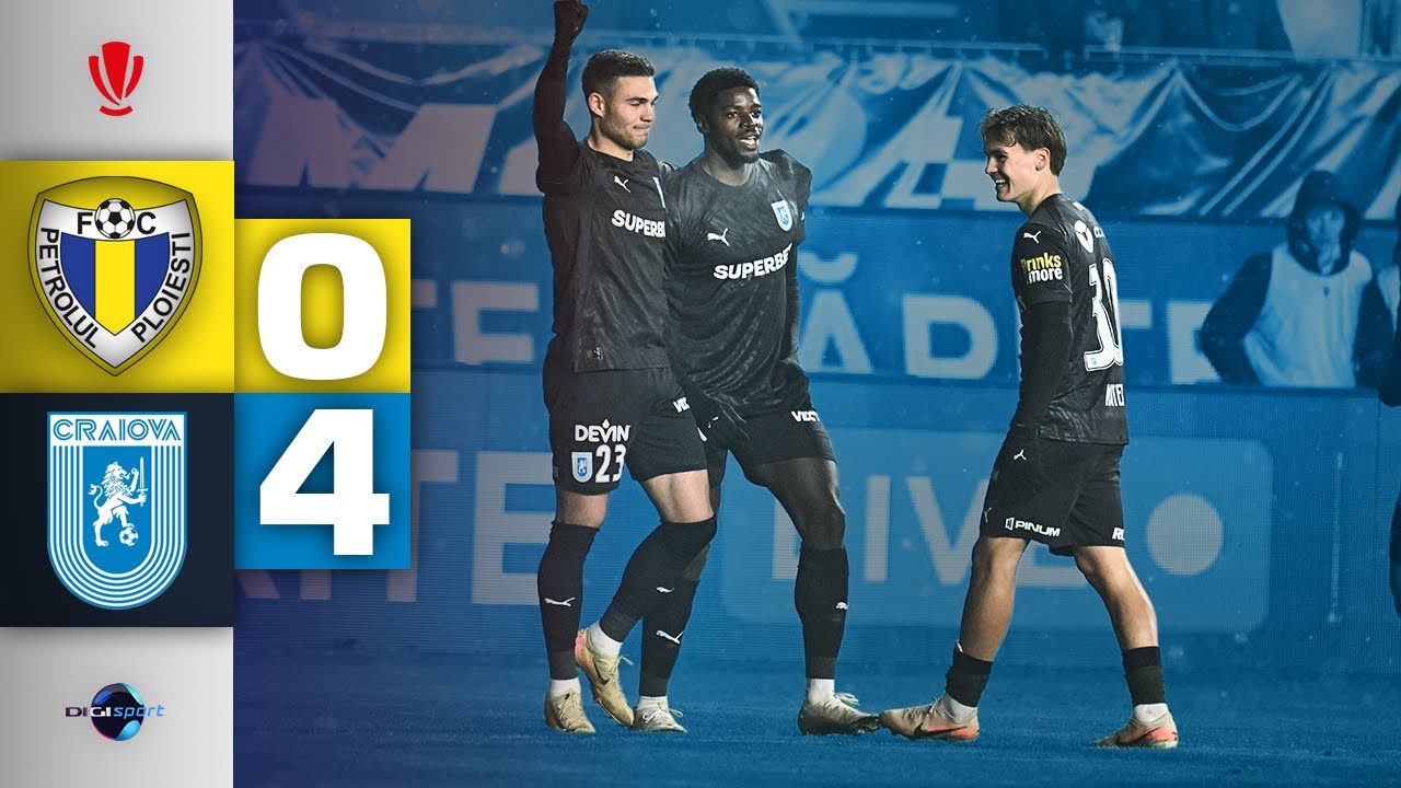 REZUMAT Petrolul - Universitatea Craiova 0-4. Demonstrație de forță a oltenilor