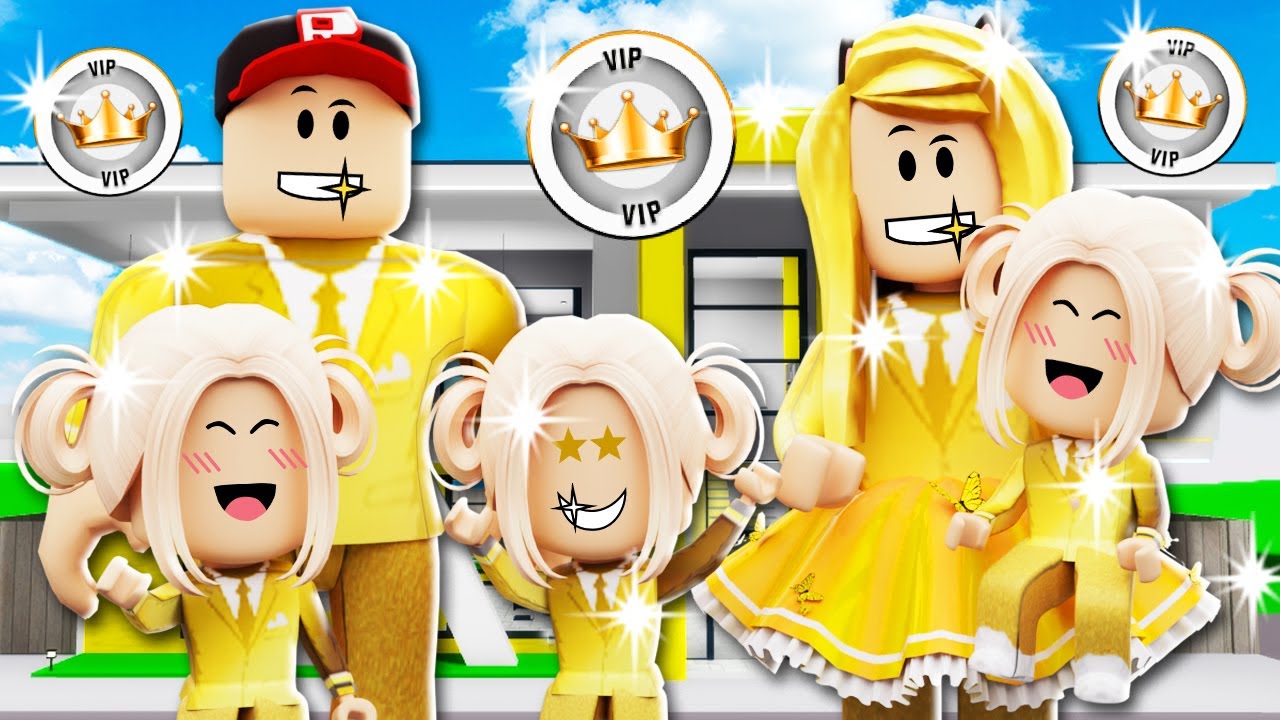 Stworzyłam Swoją RODZINĘ VIP w Roblox Brookhaven 😁