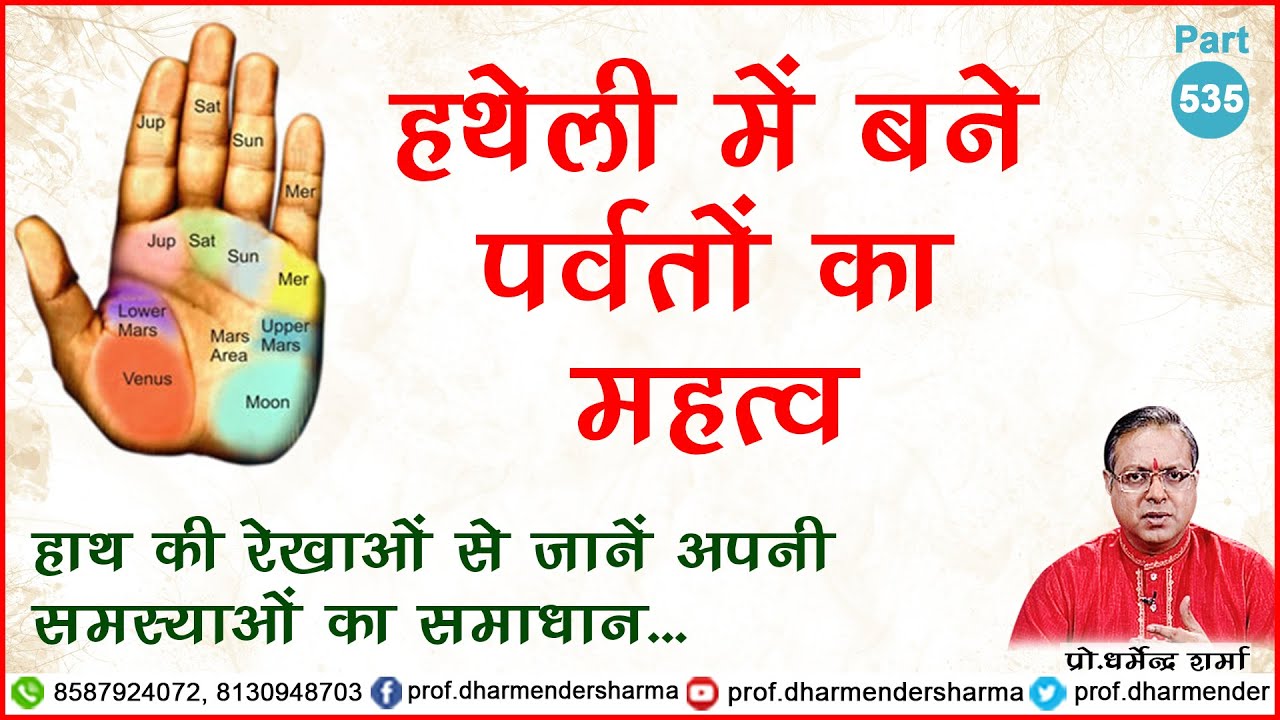 हाथ की रेखाओं से जानें अपनी समस्याओं का समाधान- प्रो. धर्मेन्द्र शर्मा