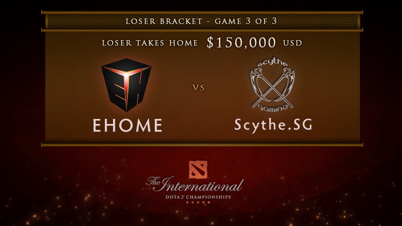 EHOME vs Scythe.SG - Game 3, Loser Bracket Finals - Dota 2 International -  English Commentary
