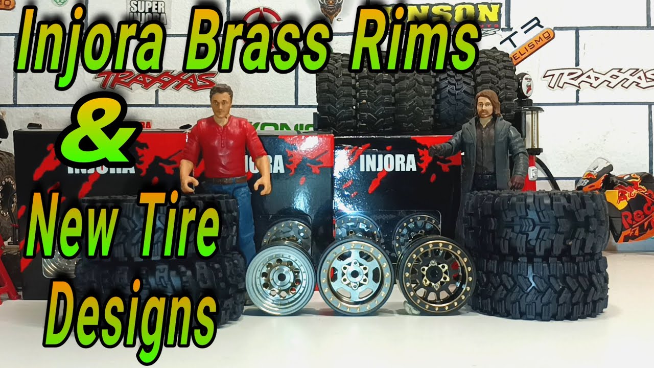Injora 1.0 Brass Rims And New Available Tyres #traxxastrx4m #injora