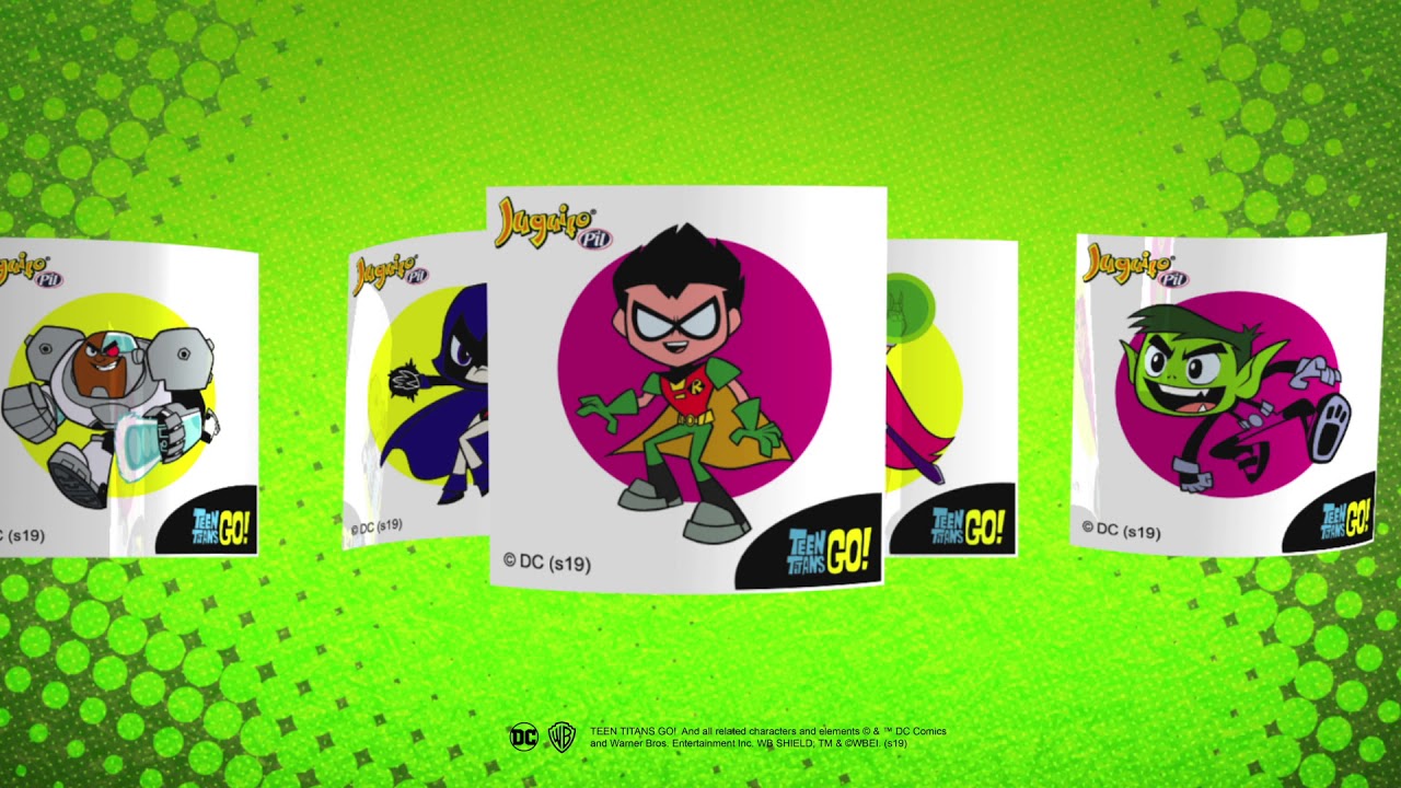 JUGUITOS CON STICKERS COLECCIONABLES DEL TEEN TITANS GO