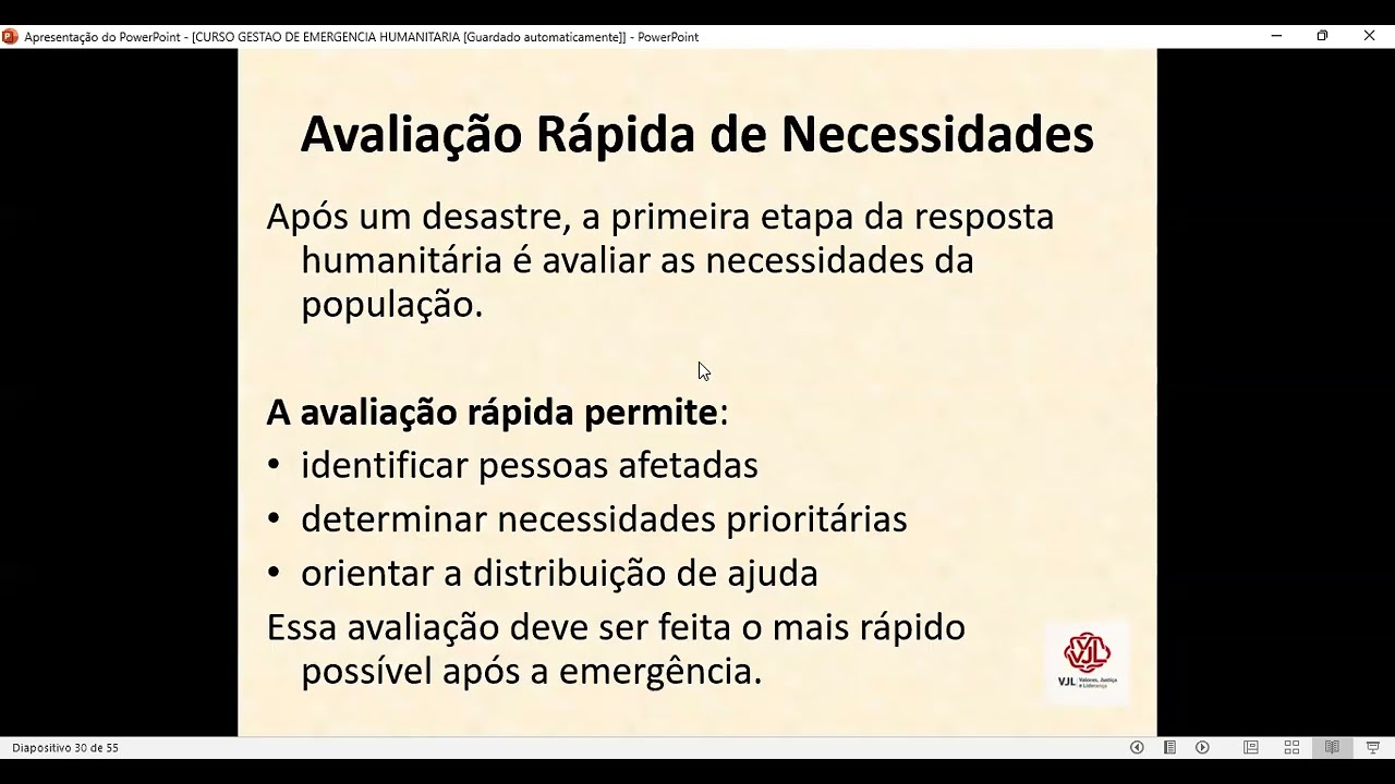 AULA 2 GESTAO DE EMERGENCIA HUMANITARIA