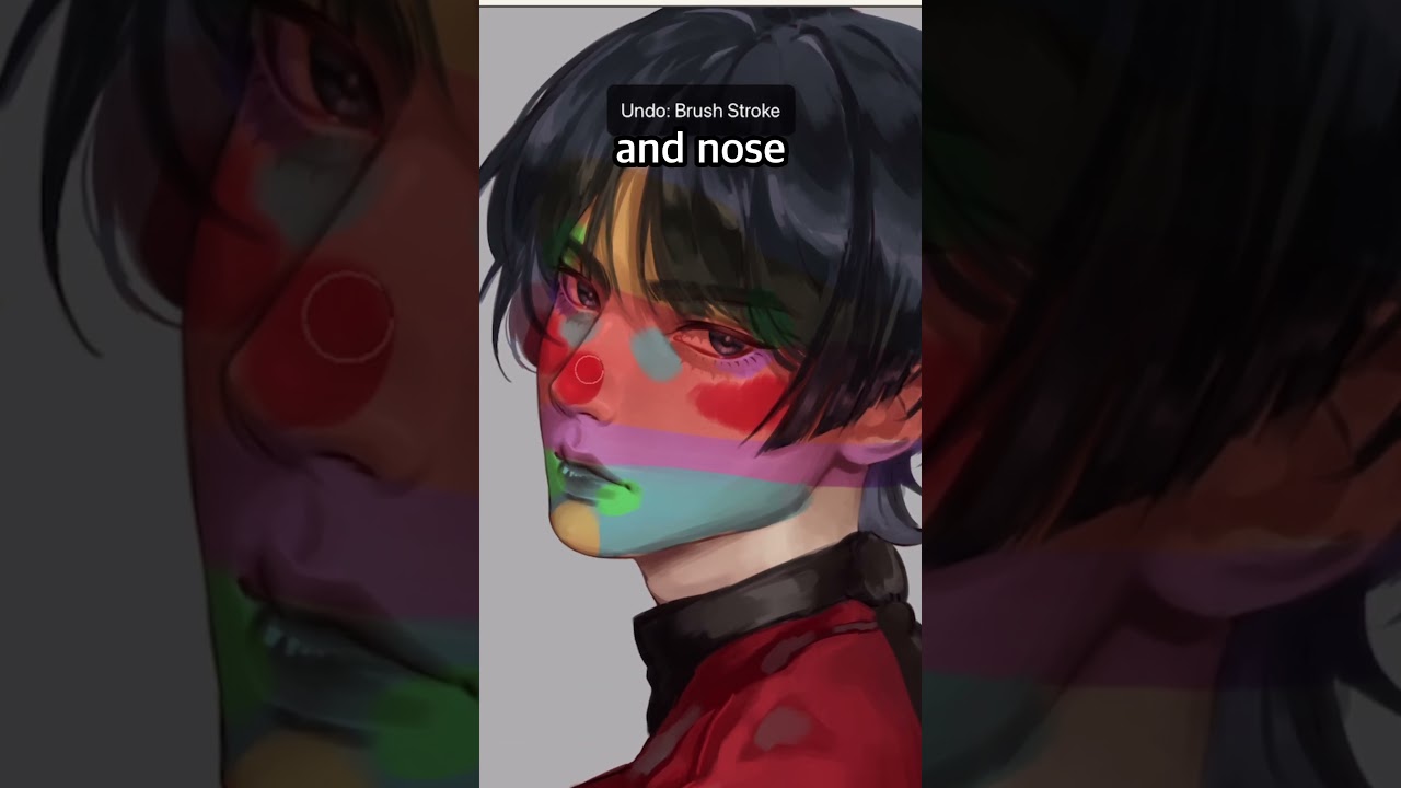 i tried Chinese Artist's "Rainbow Method" 
