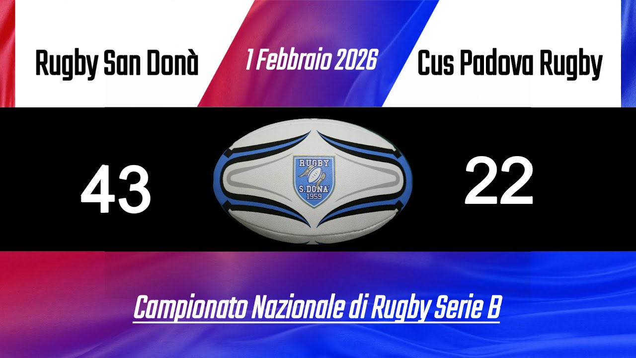 RUGBY SAN DONA' vs CUS PADOVA - sintesi - 01 Febbraio 2026