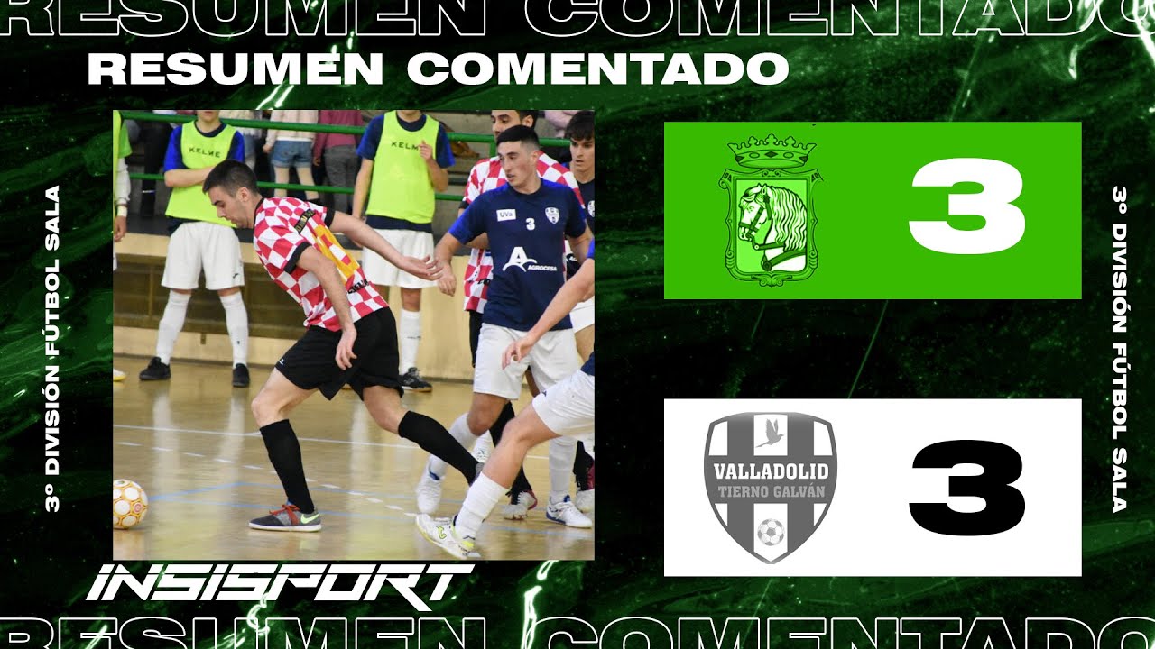 FS CUÉLLAR COJALBA 3-3 VALLADOLID TIERNO GALVÁN | RESUMEN J23 3ª DIVISION G9 FUTSAL 23-24