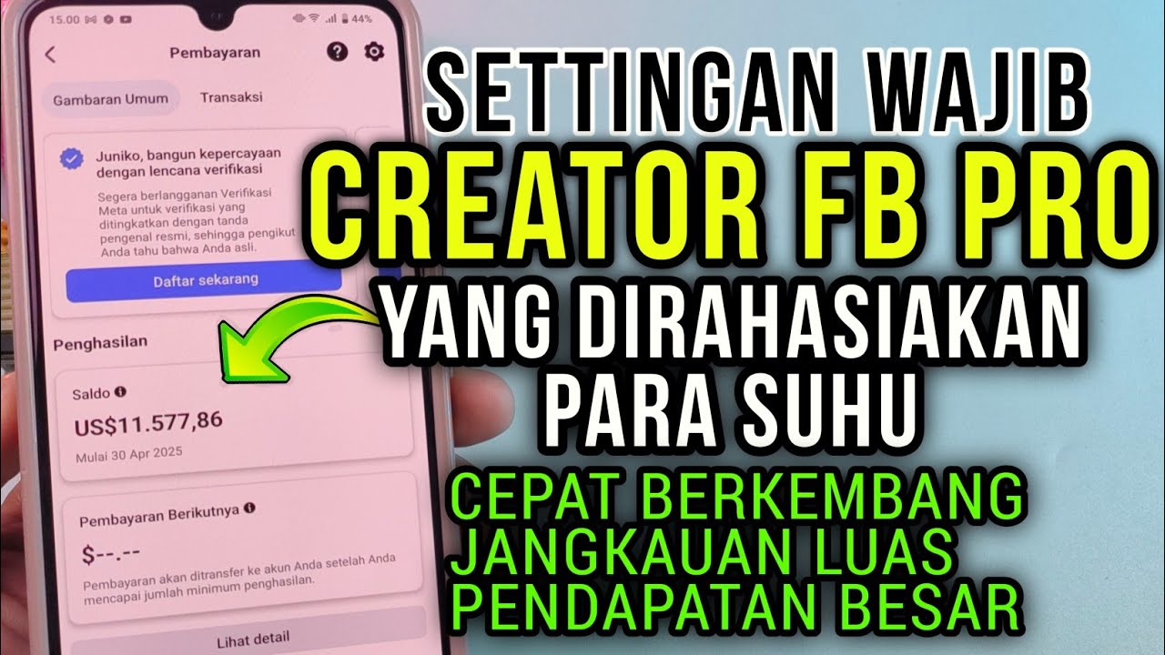 Inilah Settingan Wajib Creator Facebook Pro yang di Rahasiakan Para Suhu