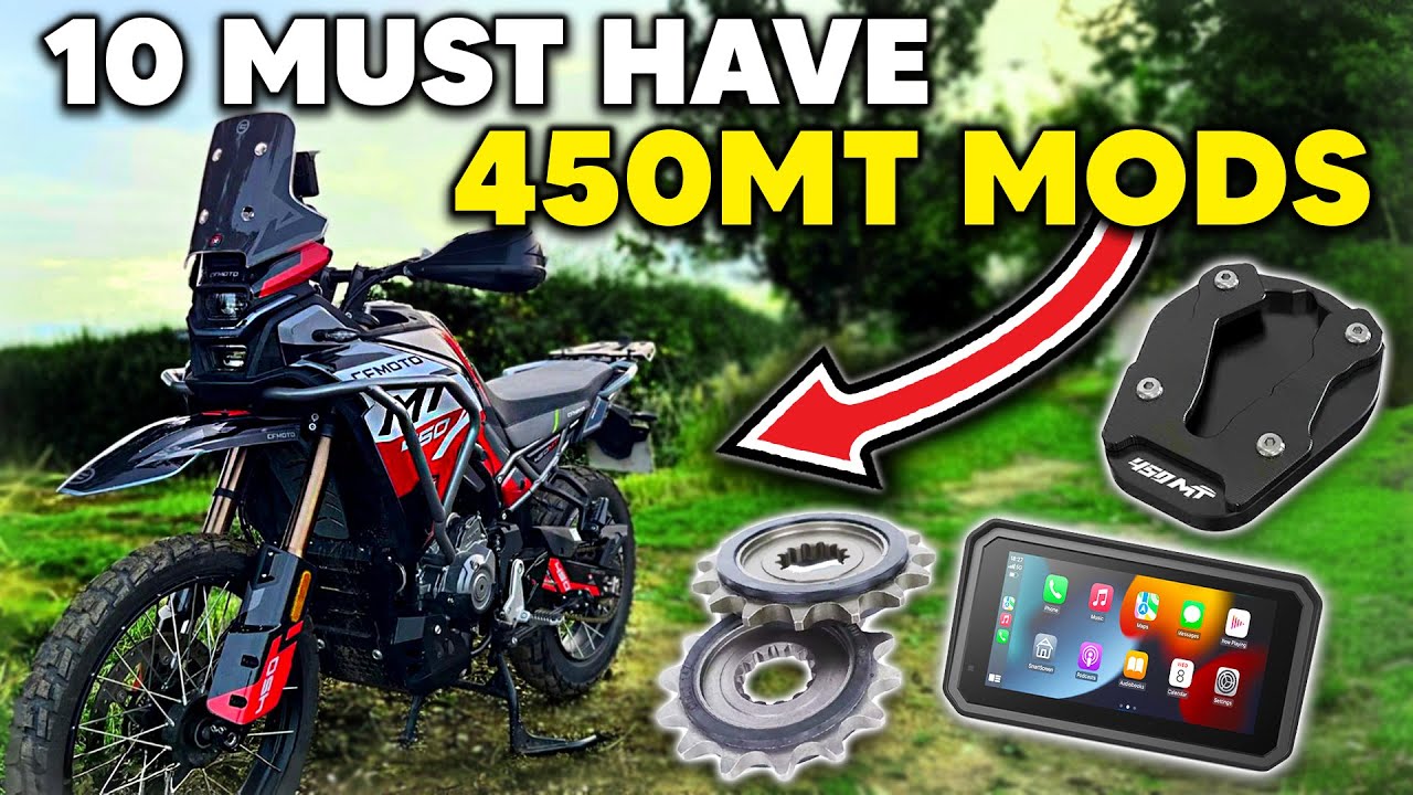 10 важных модификаций и обновлений для CF Moto 450MT, которые вам нужны как можно скорее