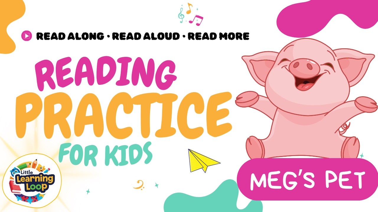 Meg's Pet | Reading Practice for Kids | Kindergarten and Grade 1 | Simple Sentence Reading