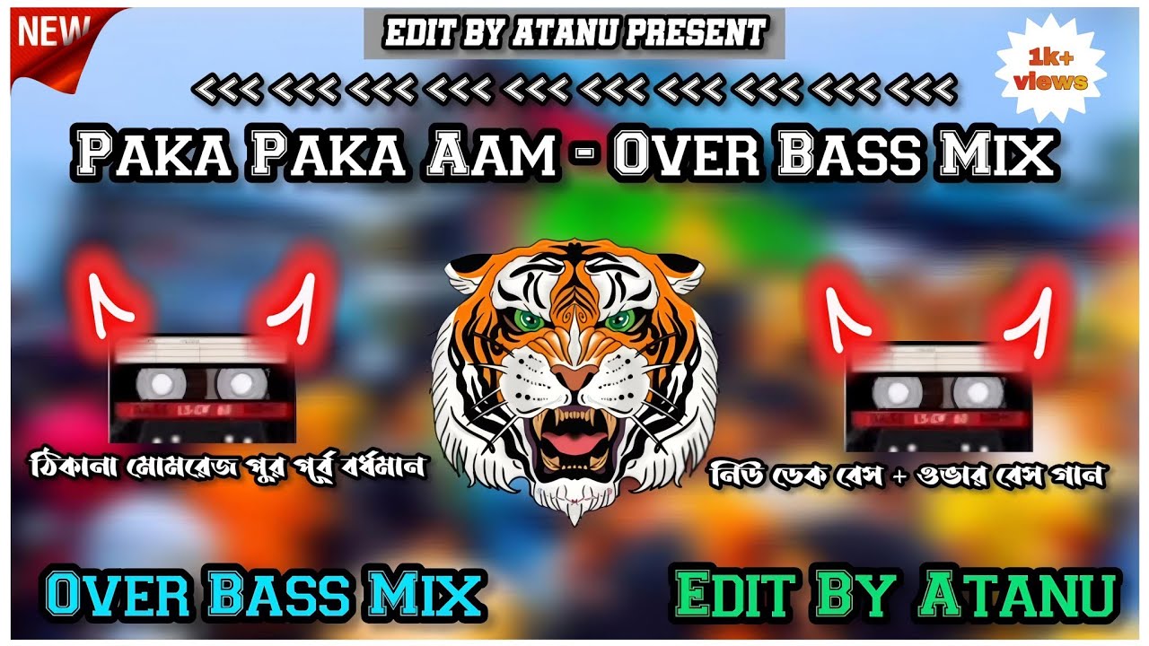 Paka_Paka_Aam_(Dak Bass + over Bass)(Purulia_Old Song) Roadshow_Dance_Mix 🎯 Dj Johir Mix