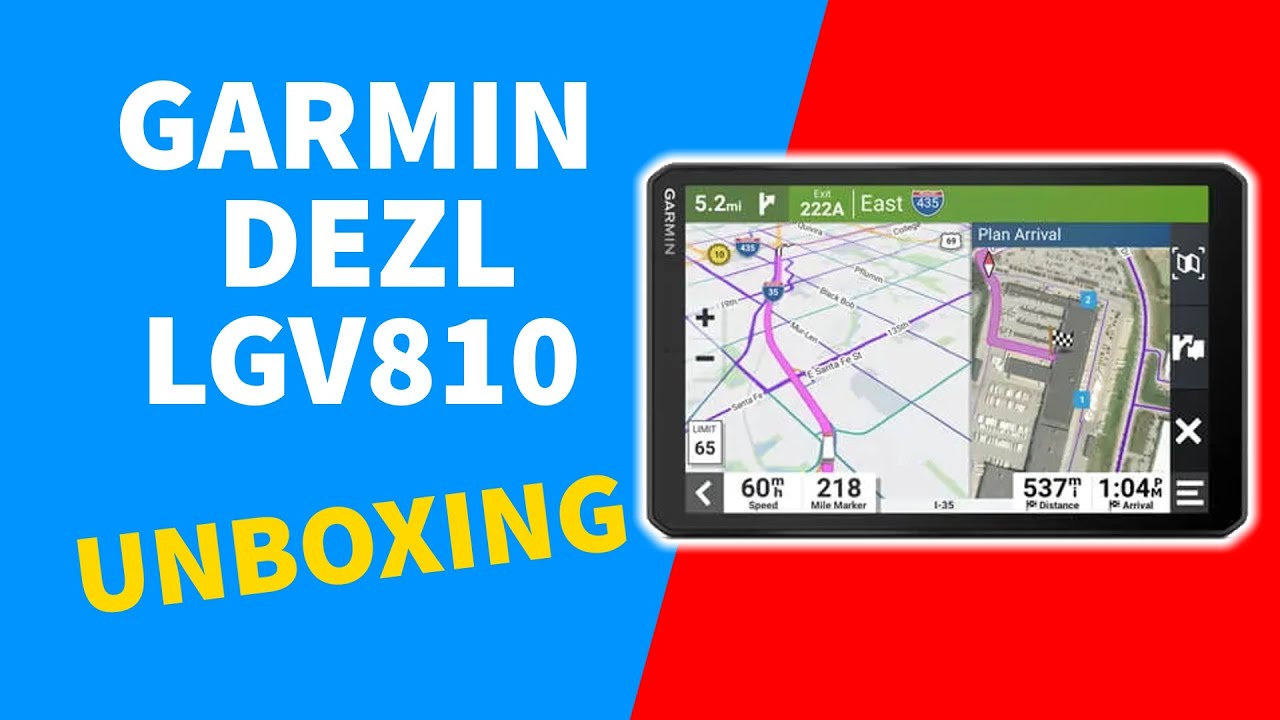 Garmin dezl LGV810/OTR810 MT-D Unboxing and short review