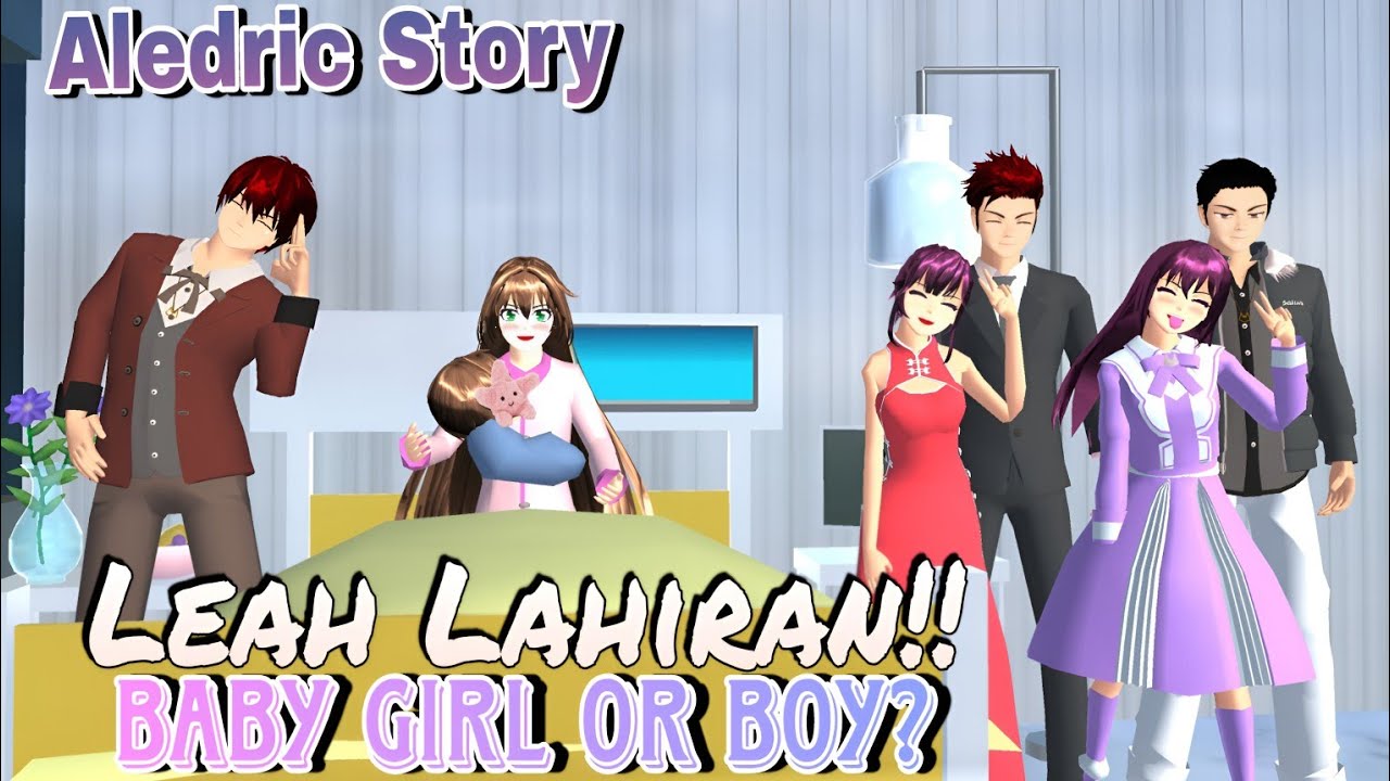 LEAH LAHIRAN!?😨 Aily & Leon Senang Punya Cucu || ALEDRIC STORY ||Sakura School Simulator