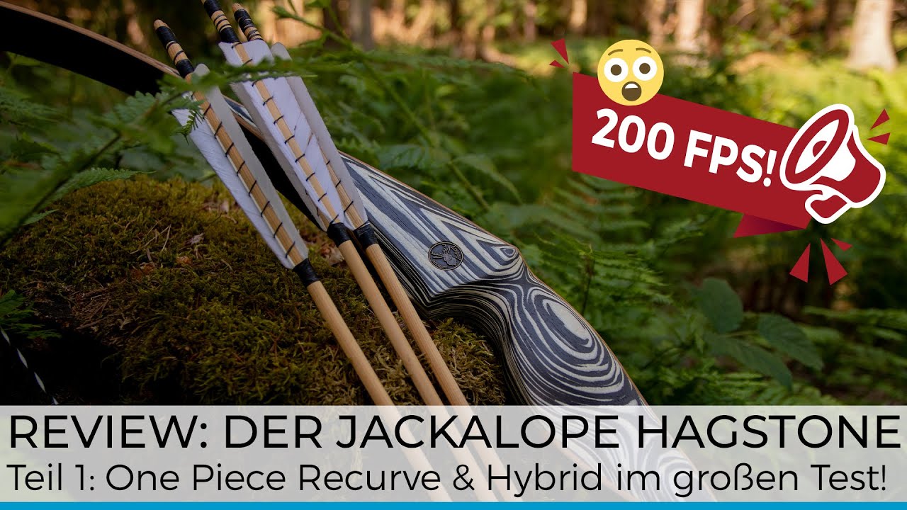 Review: Der neue Hagstone One Piece Recurve & Hybridbogen von JACKALOPE im gro&szlig;en Speedtest