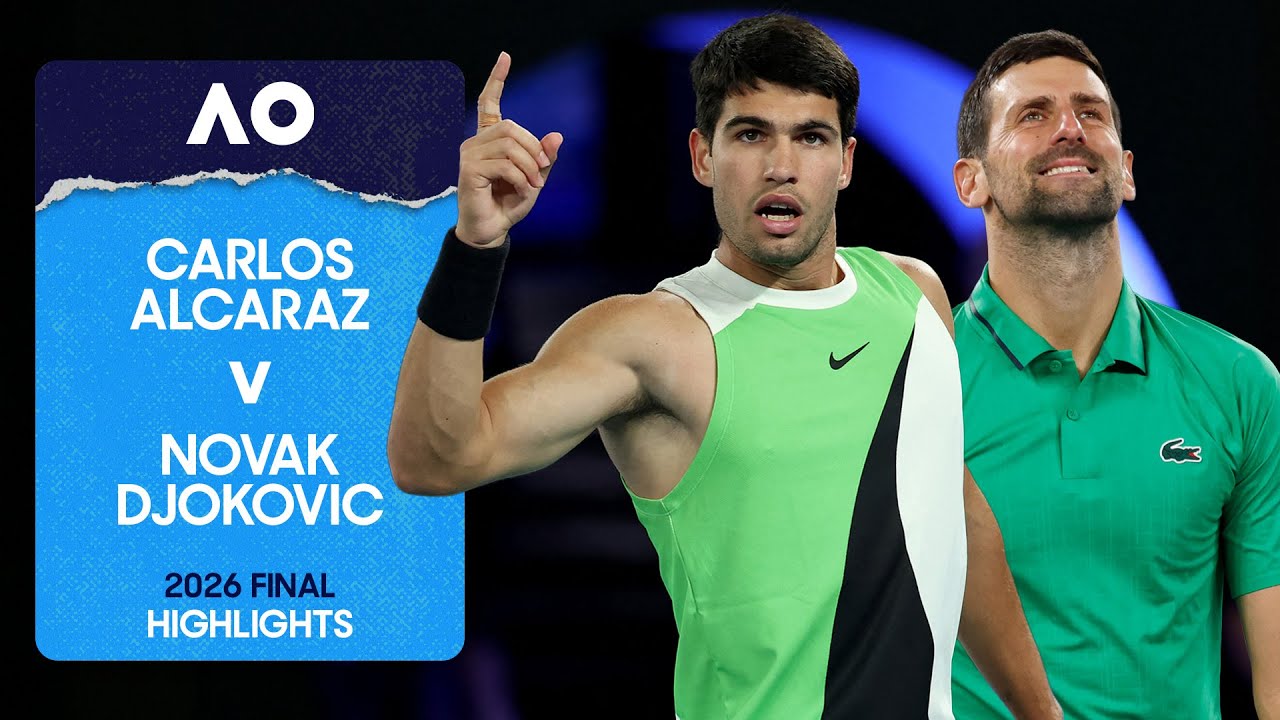 Carlos Alcaraz v Novak Djokovic Highlights | Australian Open 2026 Final