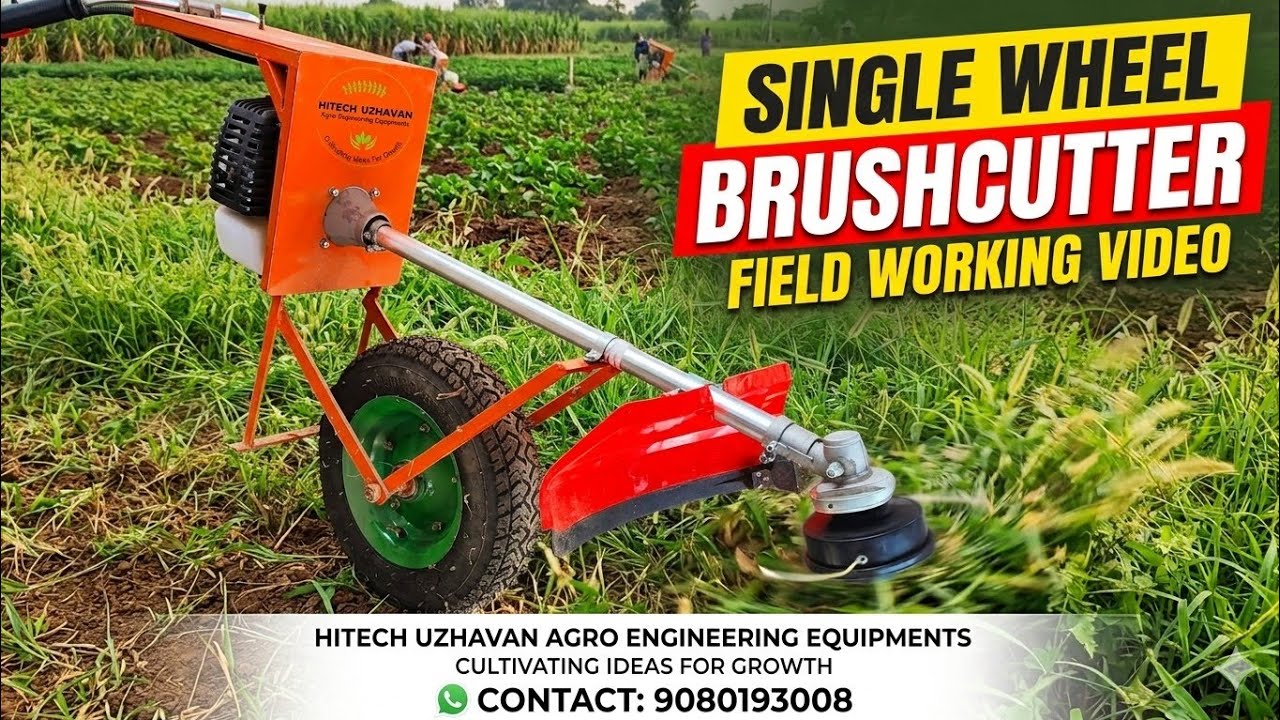 BCM52CC SINGLE WHEEL BRUSHCUTTER/TROLLEY BRUSHCUTTER/BRUSHCUTTER STAND #husqvarna #brushcutter