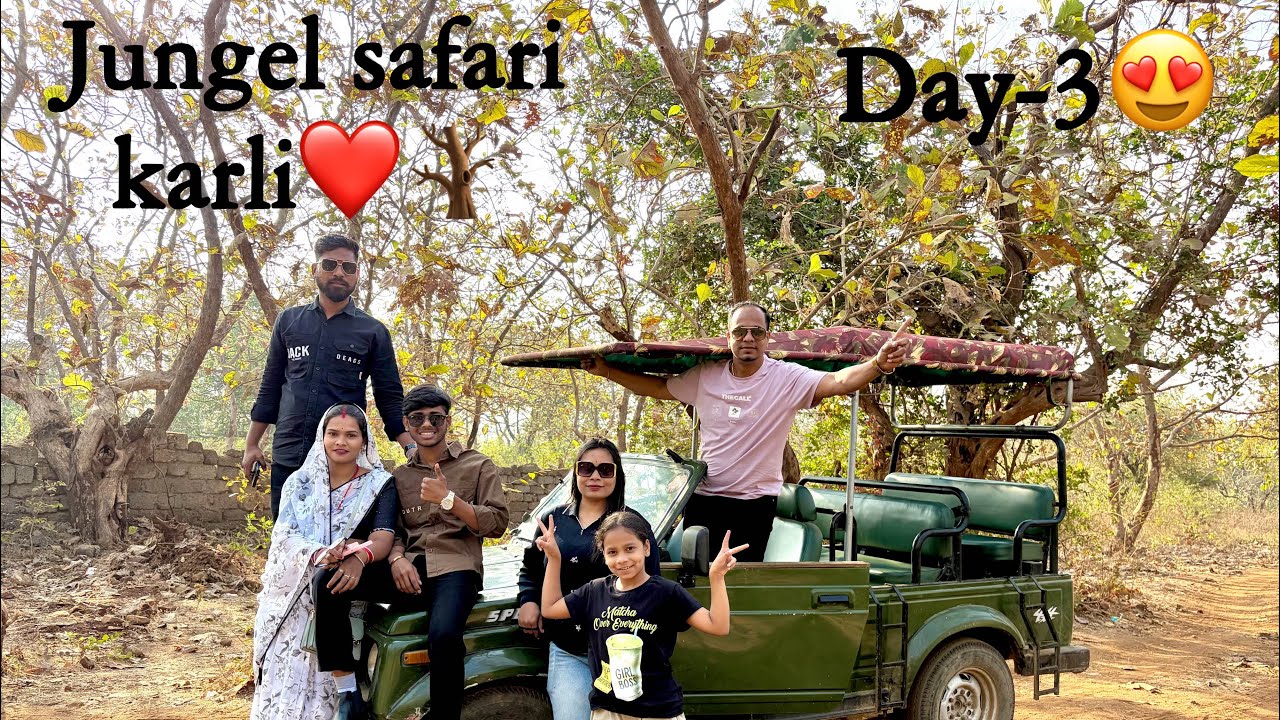 Jungle safari karli😍🐅 | girnar parvat yatra⛰️ | full enjoy |Day-3