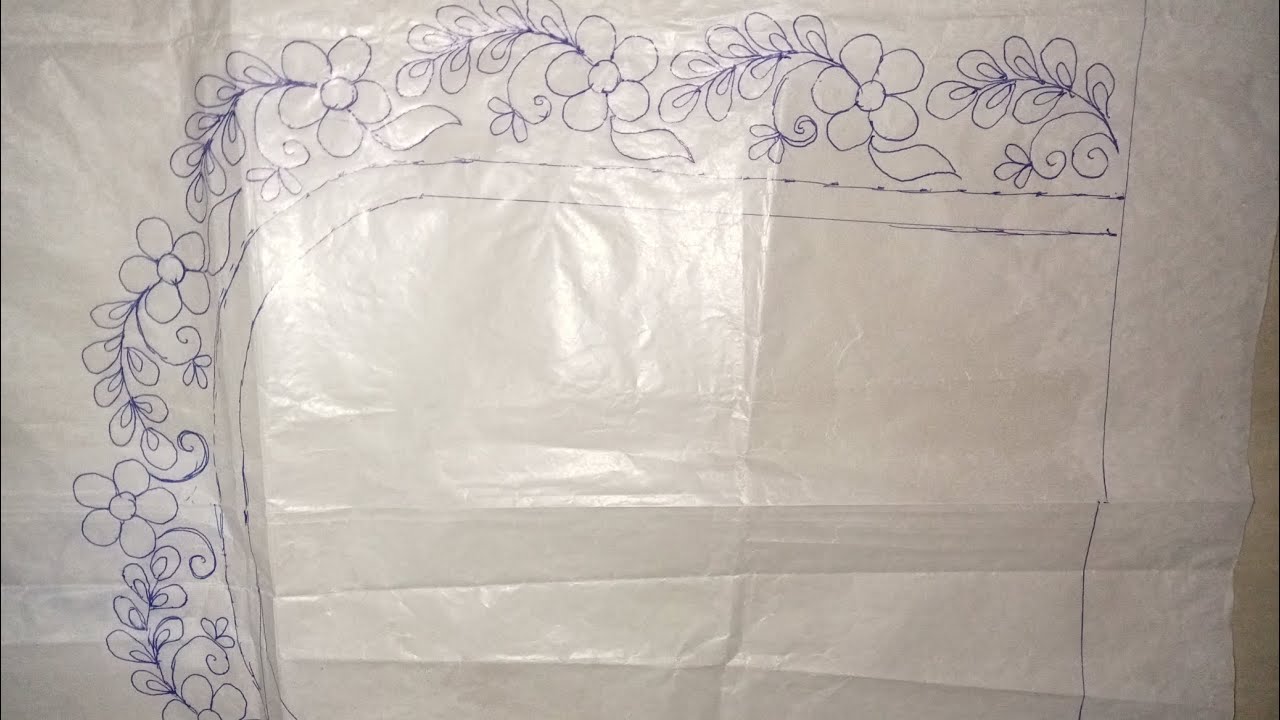 ಟ್ರೇಸಿಂಗ್ ಪೇಪರ್ ನ್ನು ಬಳಸಿ ಡಿಸೈನ್ ಕ್ರಿಯೇಟ್ ಮಾಡುವ ವಿಧಾನ ( how to create aari blouse tracing paper )