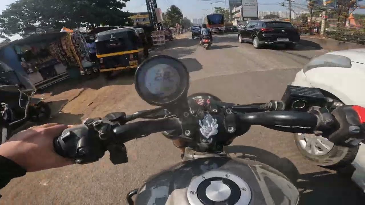 TVS Ronin First Ride POV | Office Commute Dombivli to Shilphata | Real Indian Roads