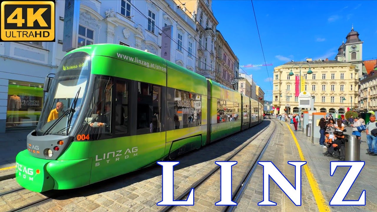 Linz Austria 🇦🇹 Autumn Walking Tour 4K UHD 
