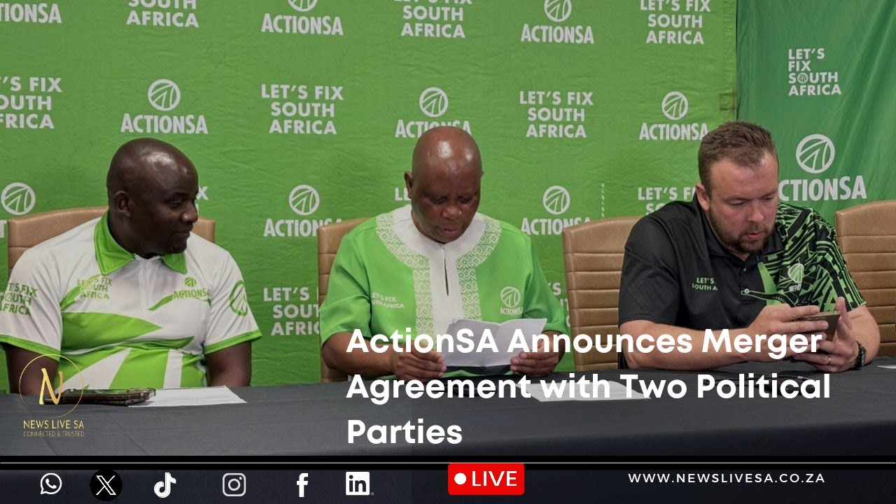 ActionSA Announces Merger Agreement with Two Political Parties