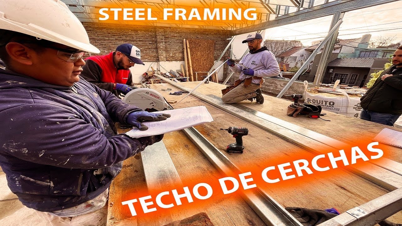 ⚡Cerchas o Tijerales de Steel Framing⚡- Fabricación paso a paso (Cerchas Metalcom) Steel Frame
