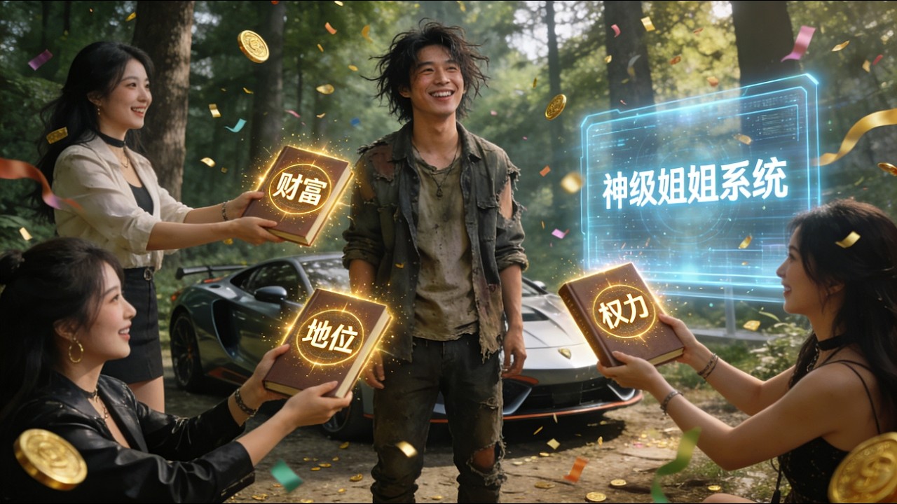 【完結】🔥 神豪姊姊都爭著喊我當親弟，給我金錢、身分、地位？窮小子用神級簽到系統致富.....