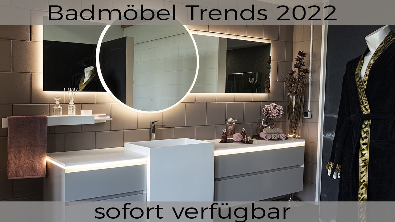 Badmöbel Trends 2022 Doppelwaschtische Badezimmermöbel sofort verfügbar.