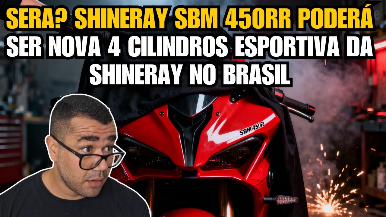 SBM 450RR 4 CILINDROS PODE SER A NOVA ESPORTIVA DA SHINERAY NO BRASIL