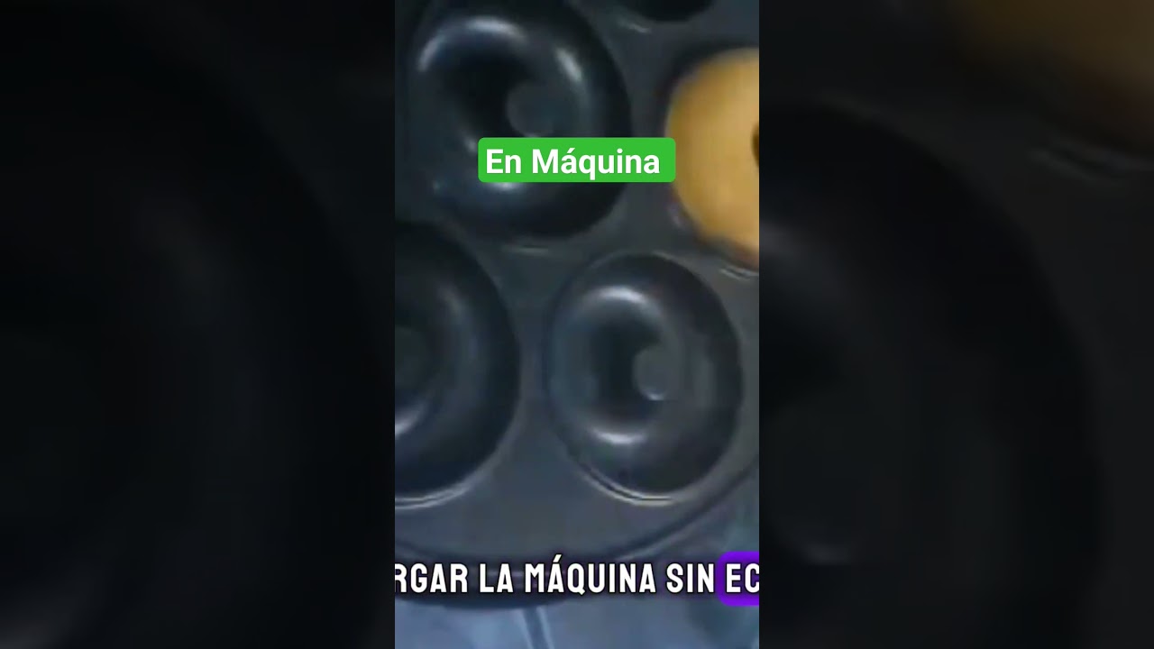 Mini Donas en m&aacute;quina listas en 3 minutos. #minidonuts #minidonas #donitas #recetasfaciles #donas