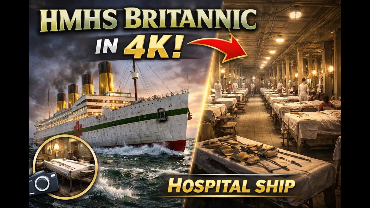 ⚕️ HMHS Britannic’in İçini 4K Gezdim! | Hastane Gemisi Atmosferi