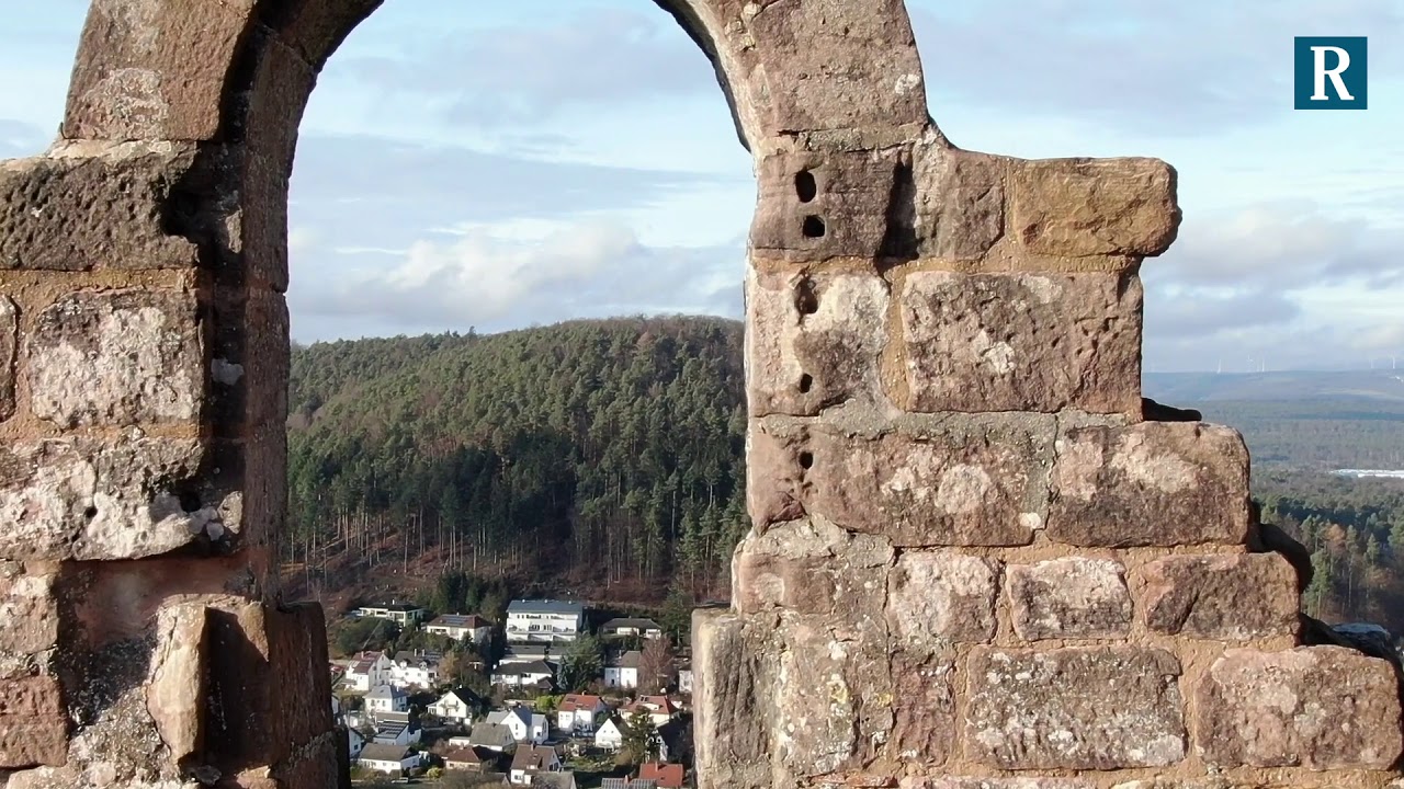 Die Pfalz von oben: Burg Hohenecken