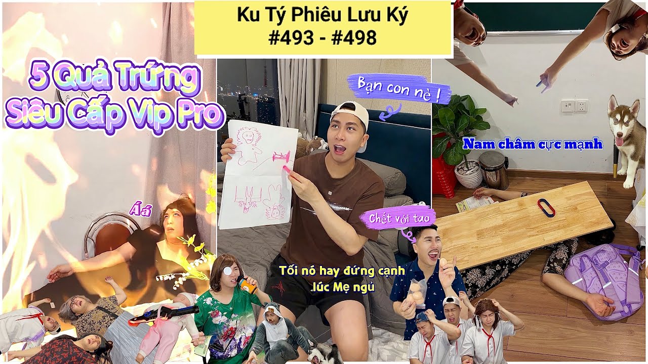 Ku T&yacute;'s Adventures #493 - #498 (YouTube Shorts Collection): 5 Eggs, Magnets, and a Friend