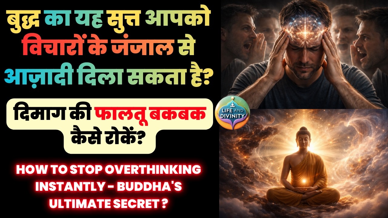बुद्ध का यह सुत्त (SUTTA) दिमाग की फालतू बकबक को रोक सकता है ? How to STOP Overthinking Instantly?
