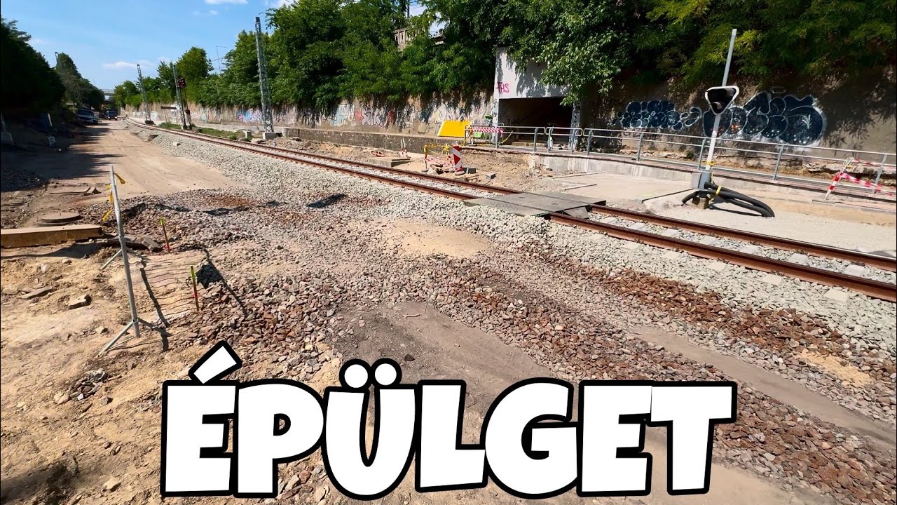 ELTŰNT A RÉGI NYOMVONAL... NEM HALAD PESTERZSÉBET MEGÁLLÓ... ILYEN MOST A KELEBIAI ÁLLAPOTA  ITT...