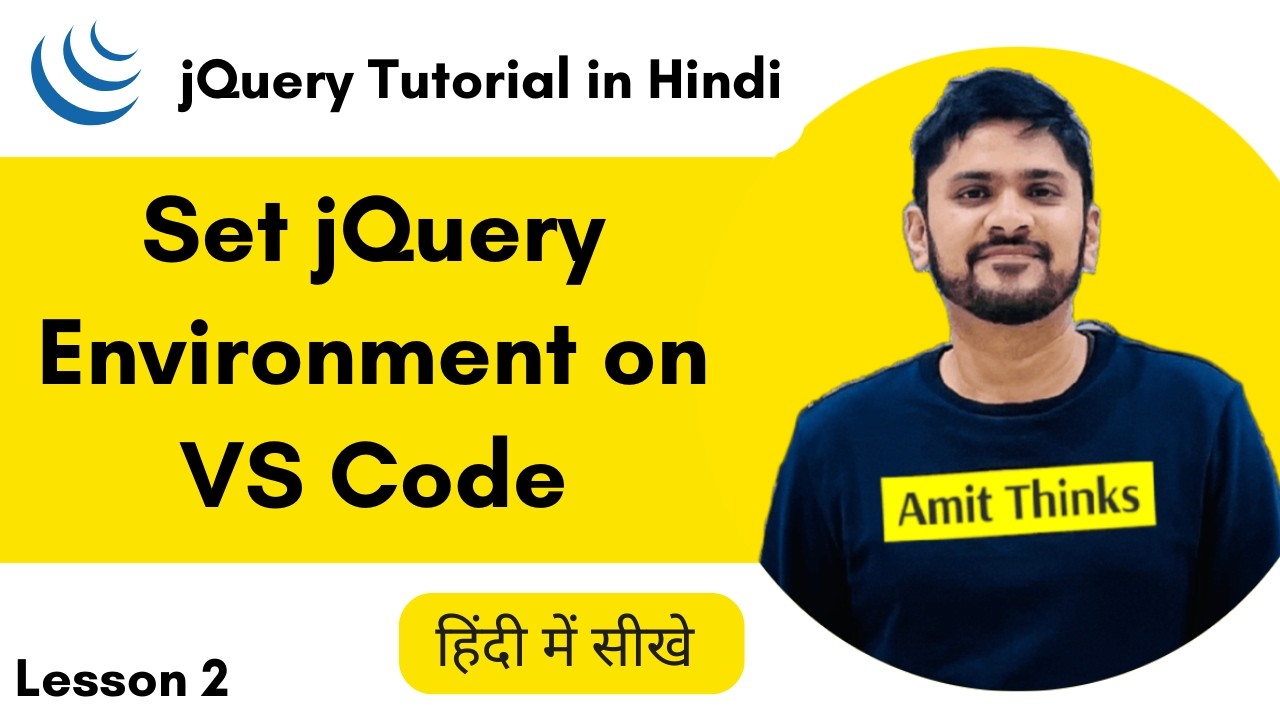 2. Как запустить jQuery в VS Code на хинди | Запуск программы jQuery | Учебник по jQuery на хинди...