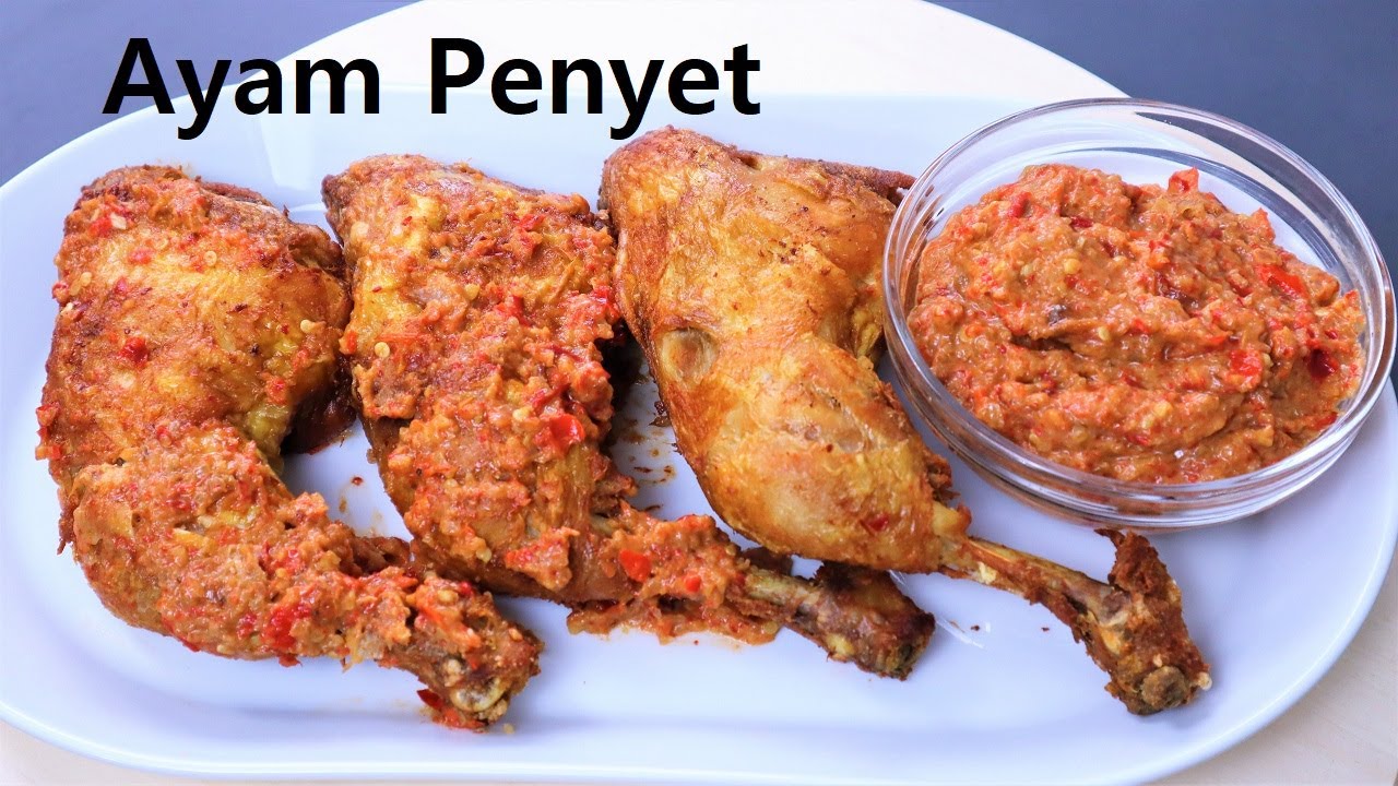 Resep Ayam Penyet dan Sambal Penyet yang rasanya mengalahkan restaurant