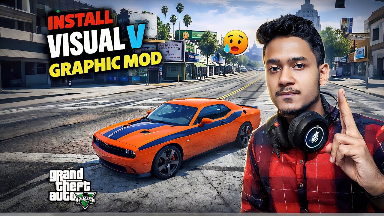 How to Install Visual V Graphic Mod in GTA 5 | Realistic Graphics Tutorial(Hindi/Urdu)