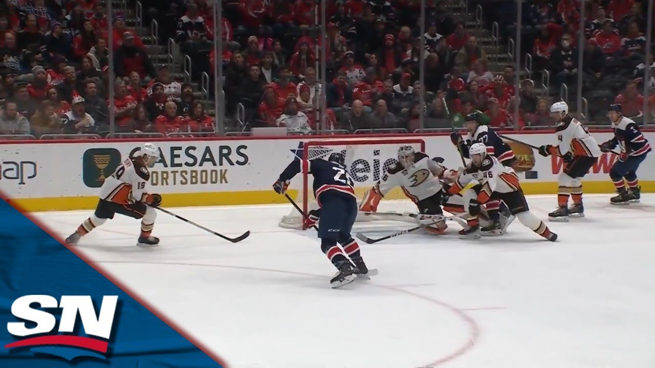 Capitals' Ethan Bear Scores First Goal Of The Season