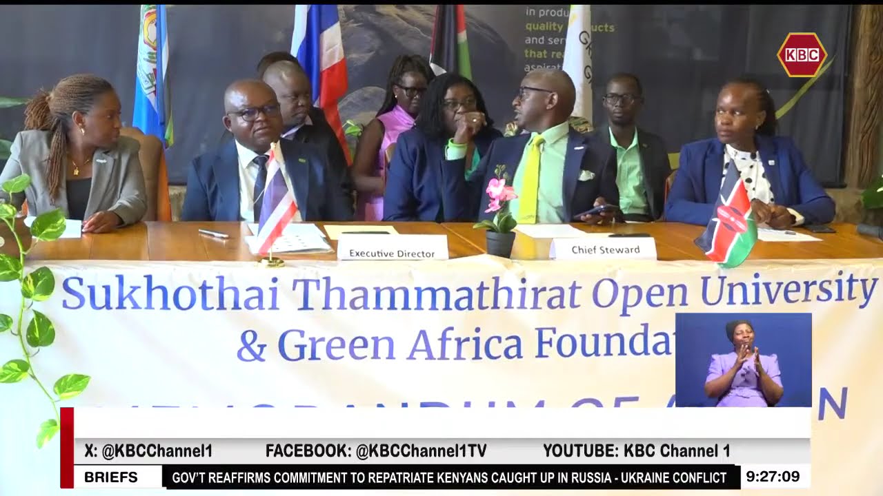 Green Africa Foundation signs MoU with Thailand aimed at conserving the environment
