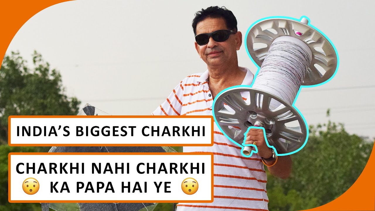 INDIA'S BIGGEST CHARKHI | KITE FIGHTING WITH JUMBO CHARKHI | KITE FLYING
