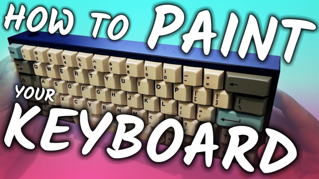 How to Paint your Keyboard Case in 1 Minute