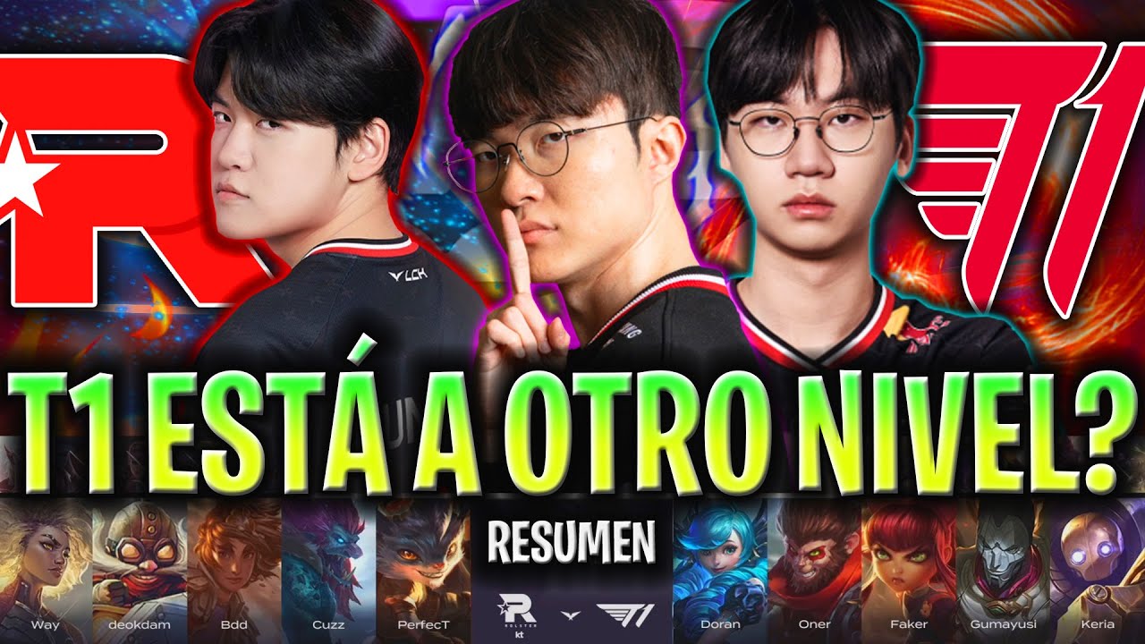 EL T1 DE FAKER ESTÁ DESATADO 😱ASÍ FUE EL CLÁSICO DE LA LCK!🔥 | T1 vs KT Resumen Completo LCK SUMMER