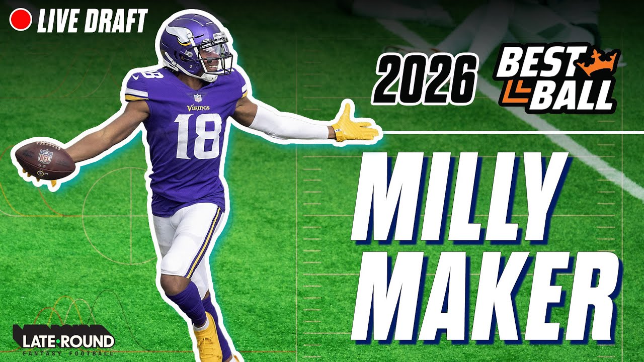 Live-драфт по фэнтези-футболу в формате Best Ball | DraftKings Milly Maker 2026