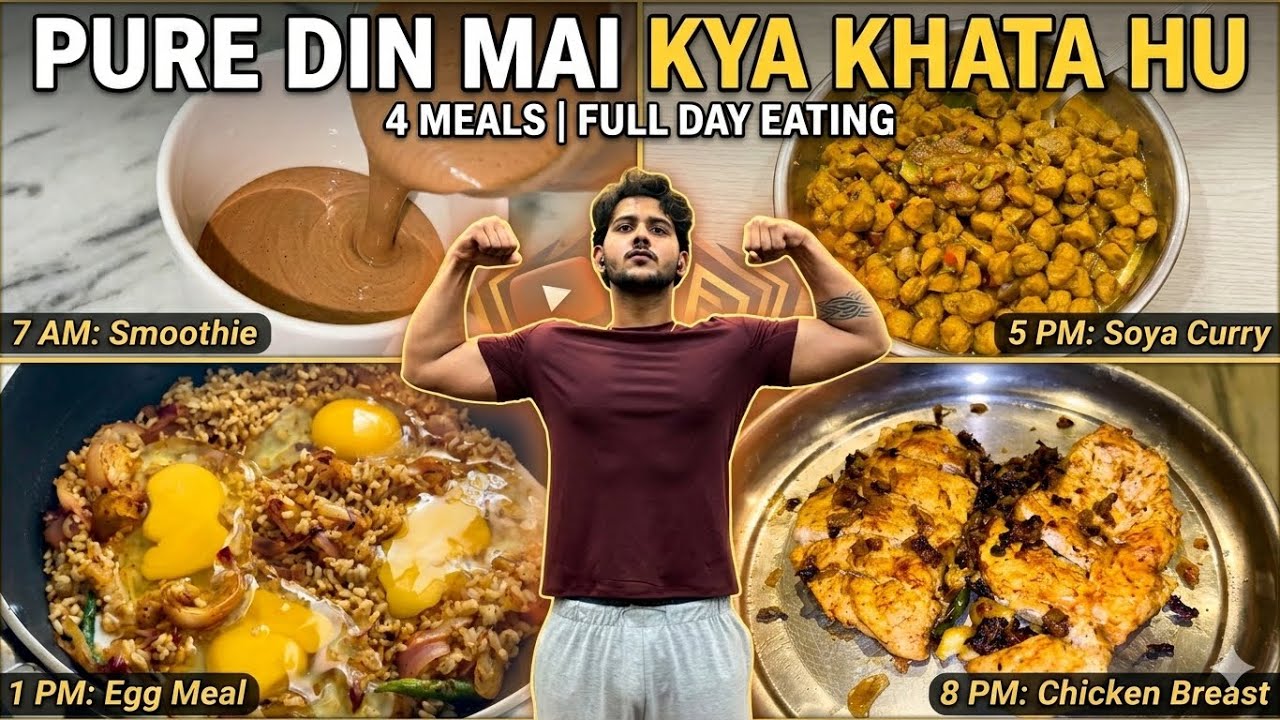 My Full Day Diet Plan 🍗 | What I Eat In A Day (4 Meals)