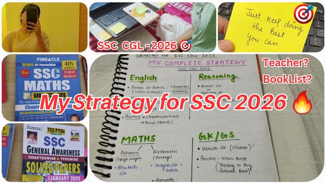 My Complete ✅   SSC CGL 🎯 2026 Study Resources📚 l Books | Youtube | Paid Batch  🔥 📖✨️