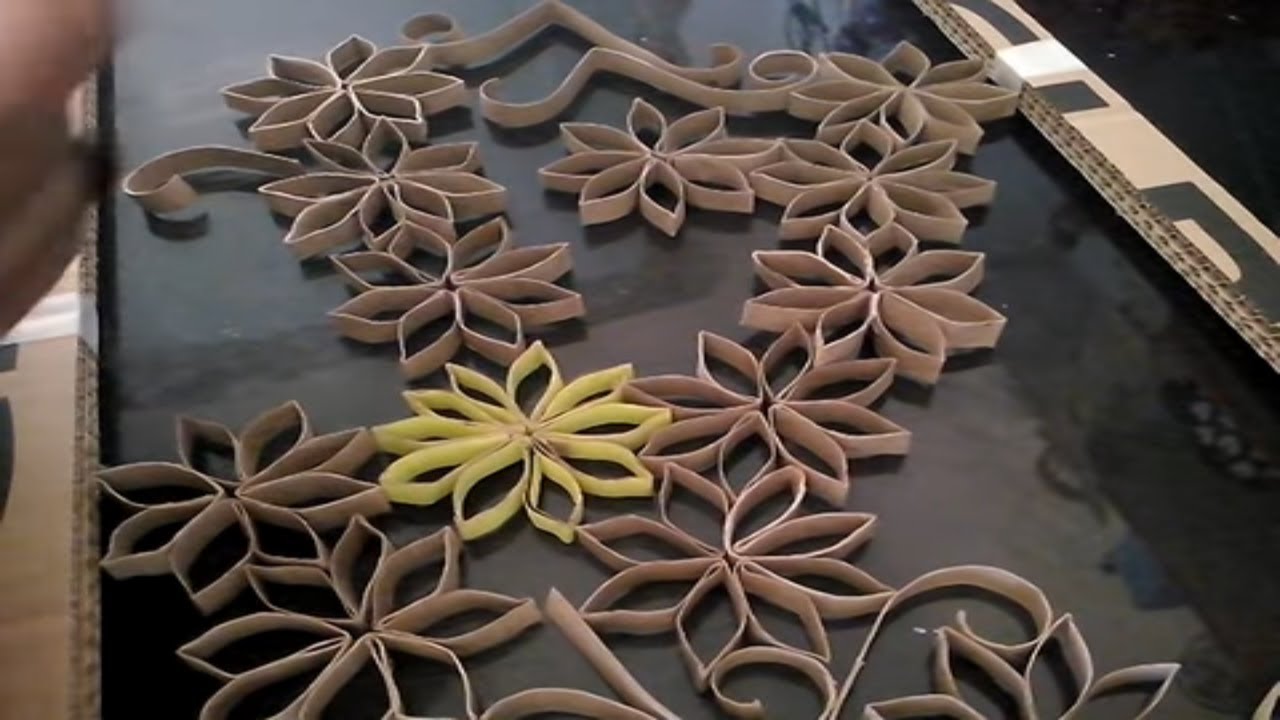 PAP Flor rlde rolo de papel higiênico artesanato e decoração